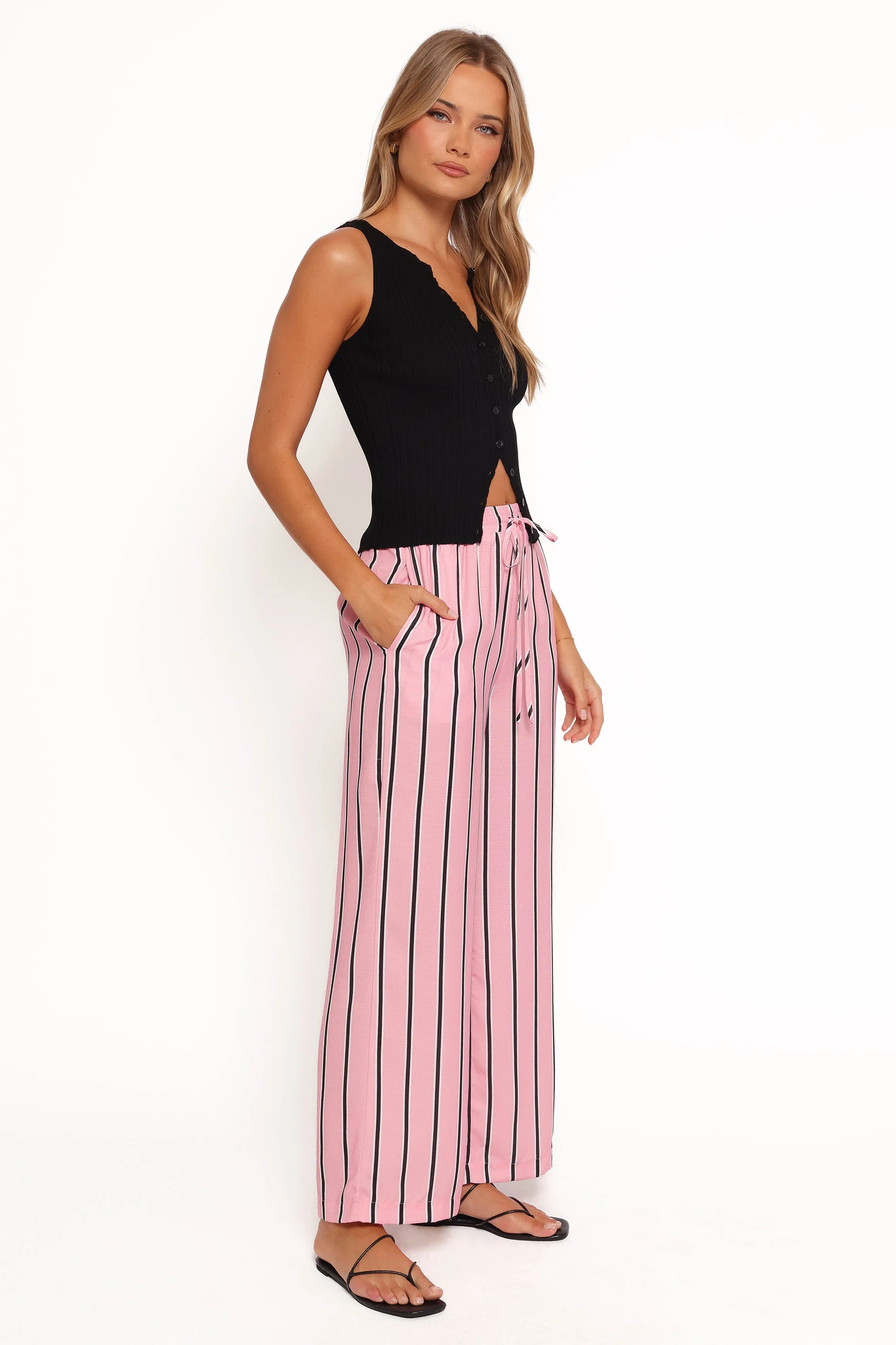 Samara Pant - Pink Stripe