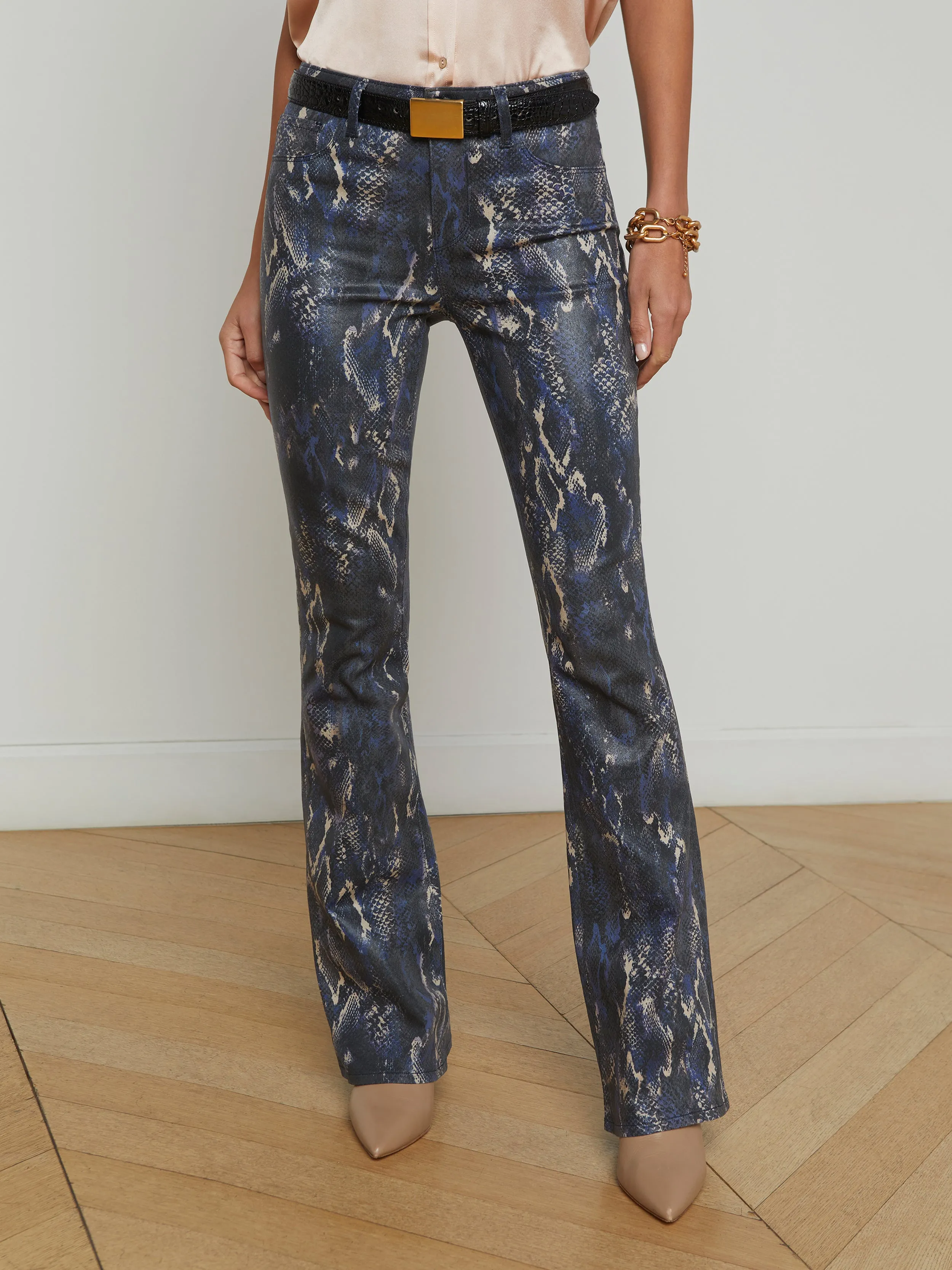 Selma Coated Bootcut Jean
