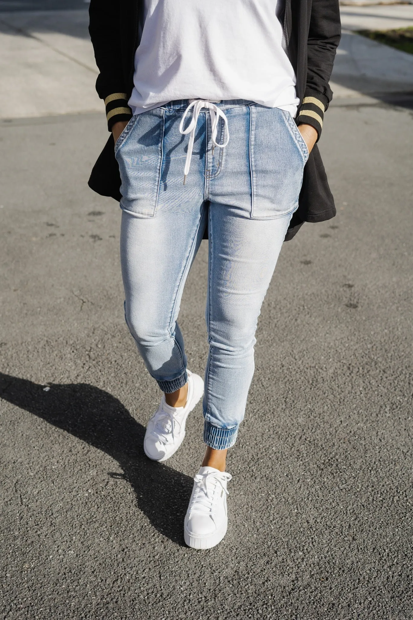 Shine On Label Daytona Knit Denim Jogger