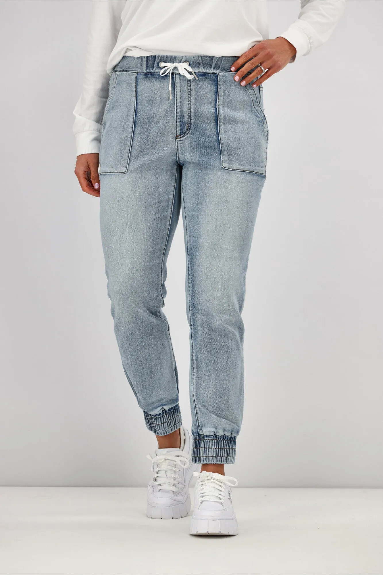Shine On Label Daytona Knit Denim Jogger
