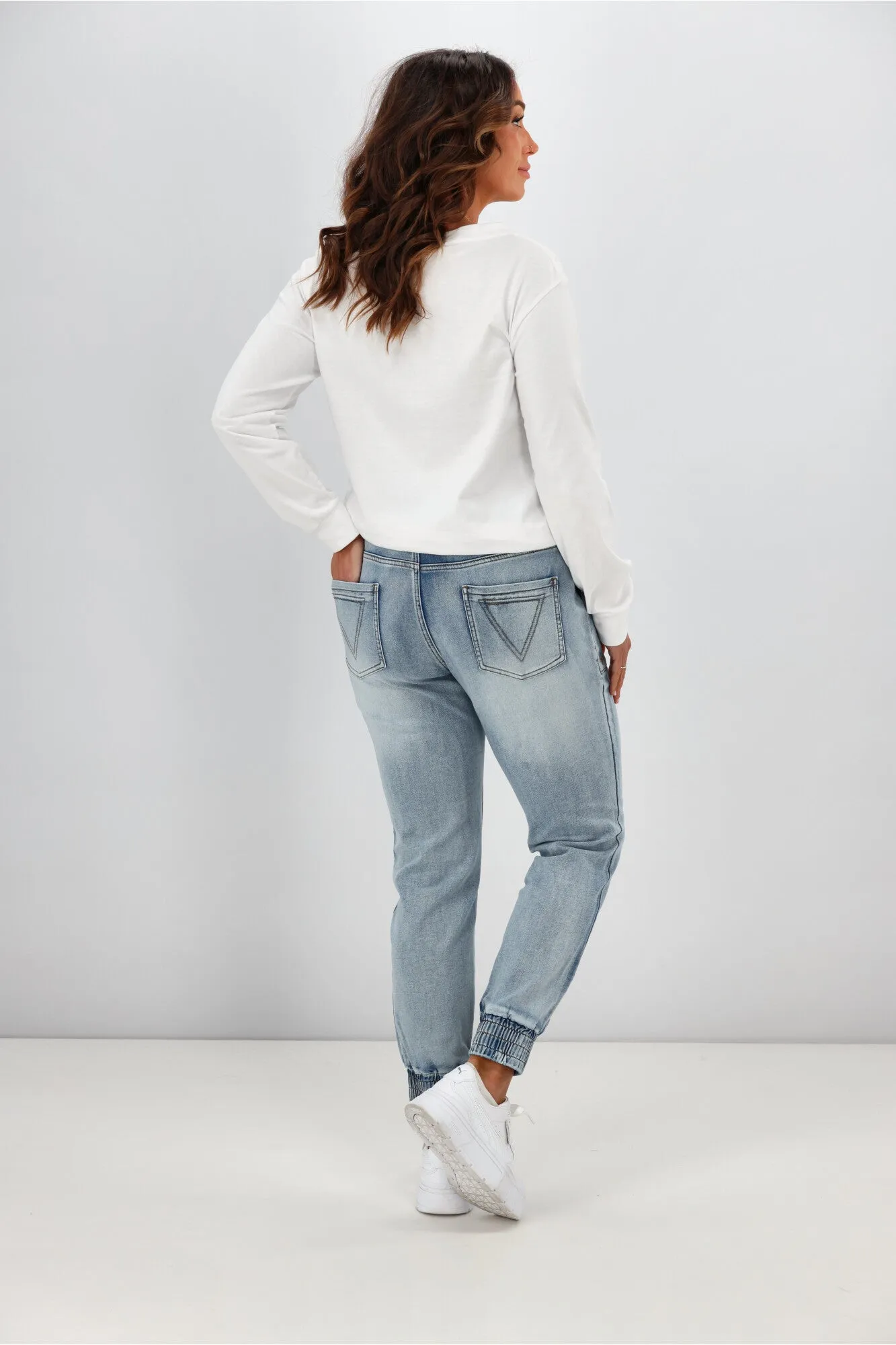 Shine On Label Daytona Knit Denim Jogger