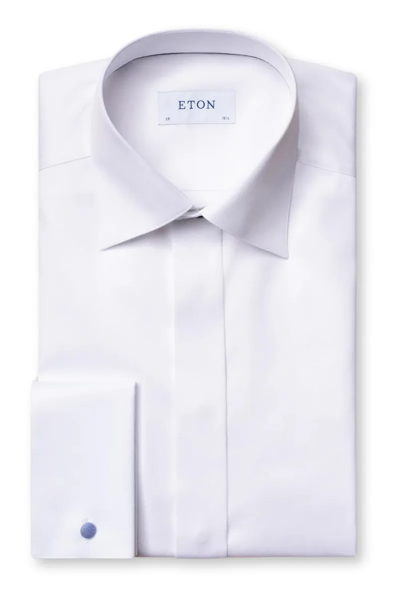 Signature Twill Tuxedo Shirt, Slim