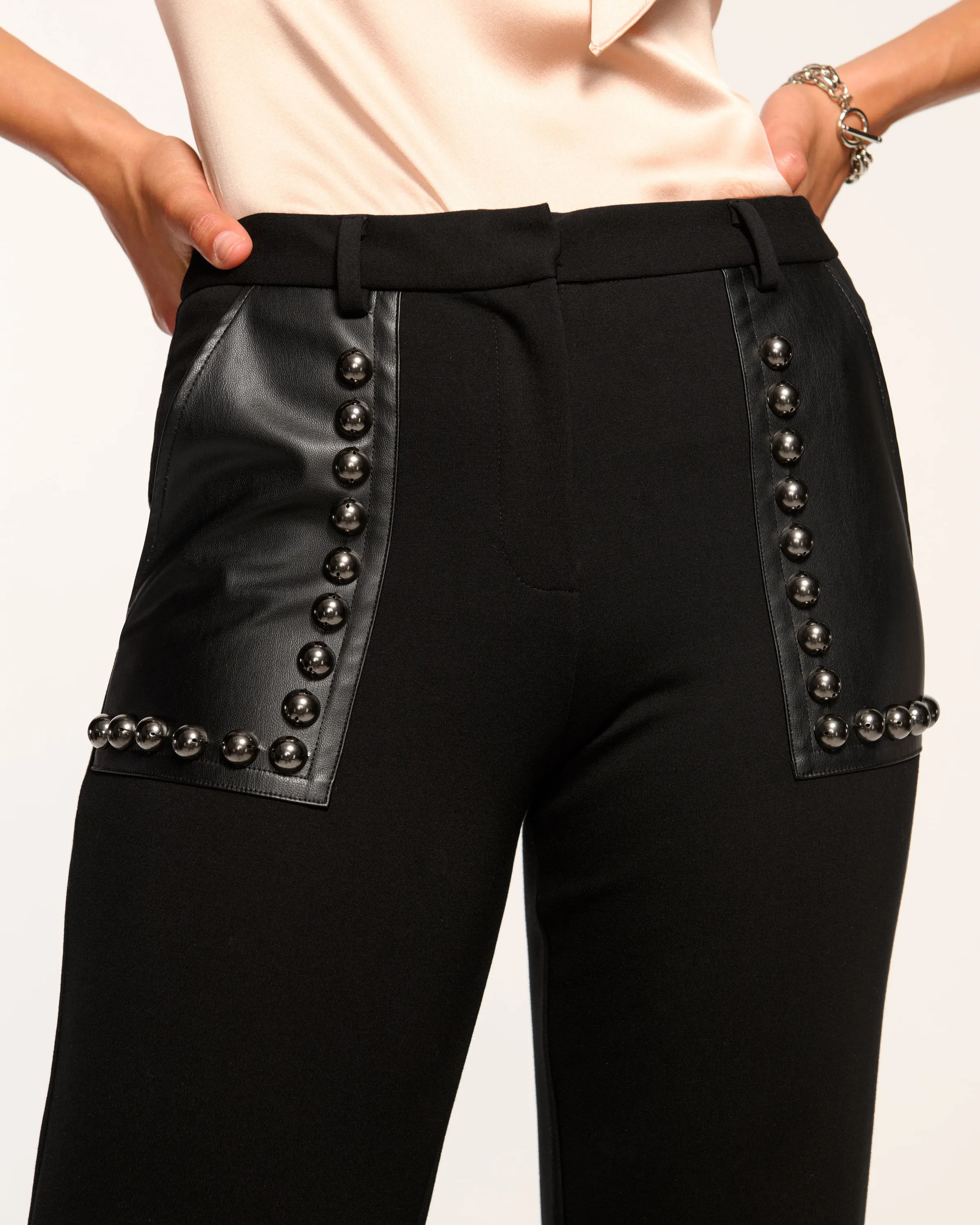 Tashuna Studded Ponte Pant
