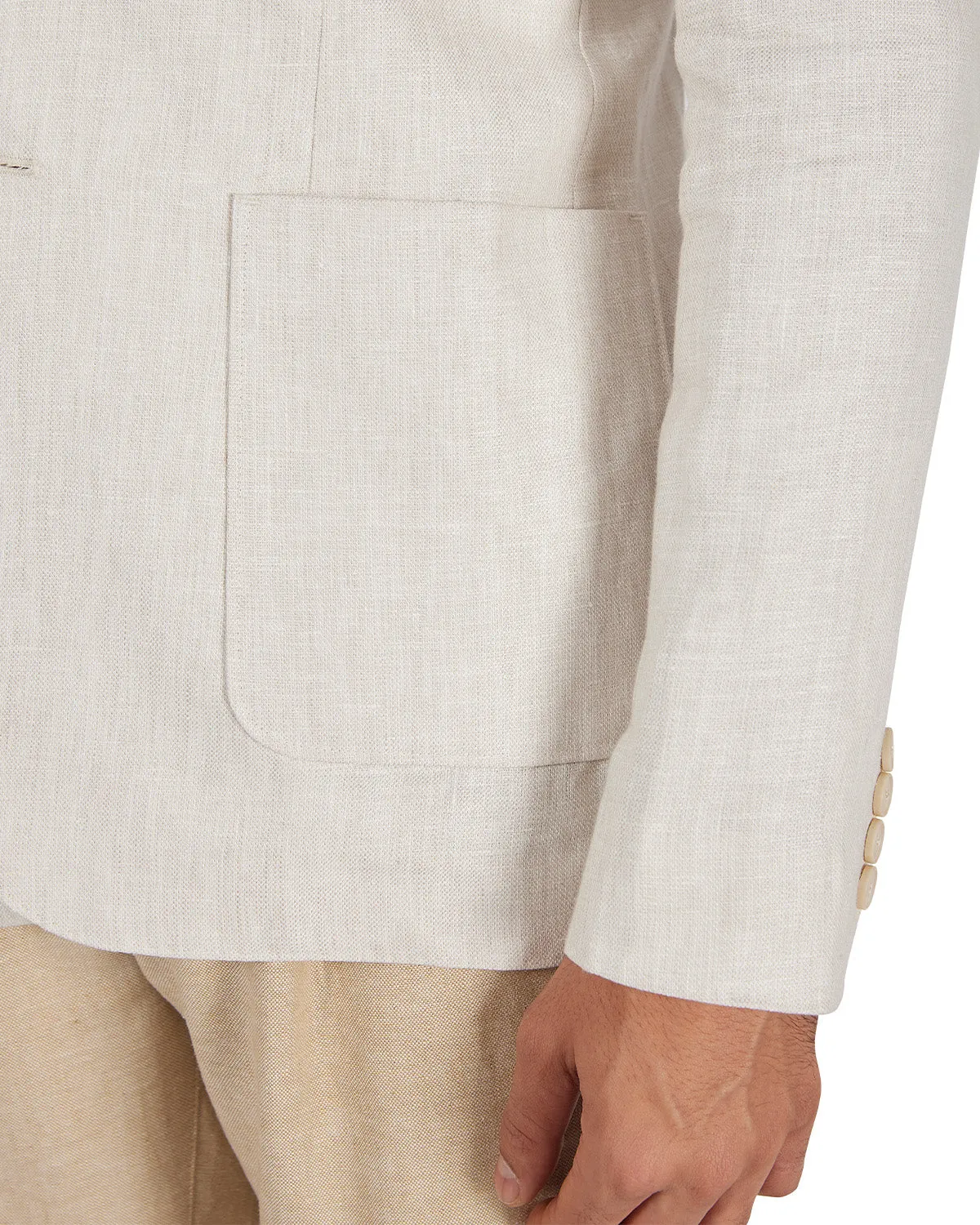 The Chestnut Ridge Linen Blazer - Ecru