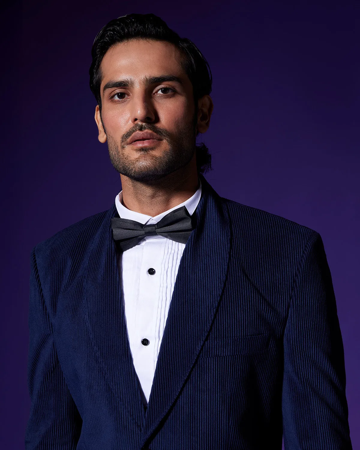 The Nautilus Shawl Collar Blazer - Navy