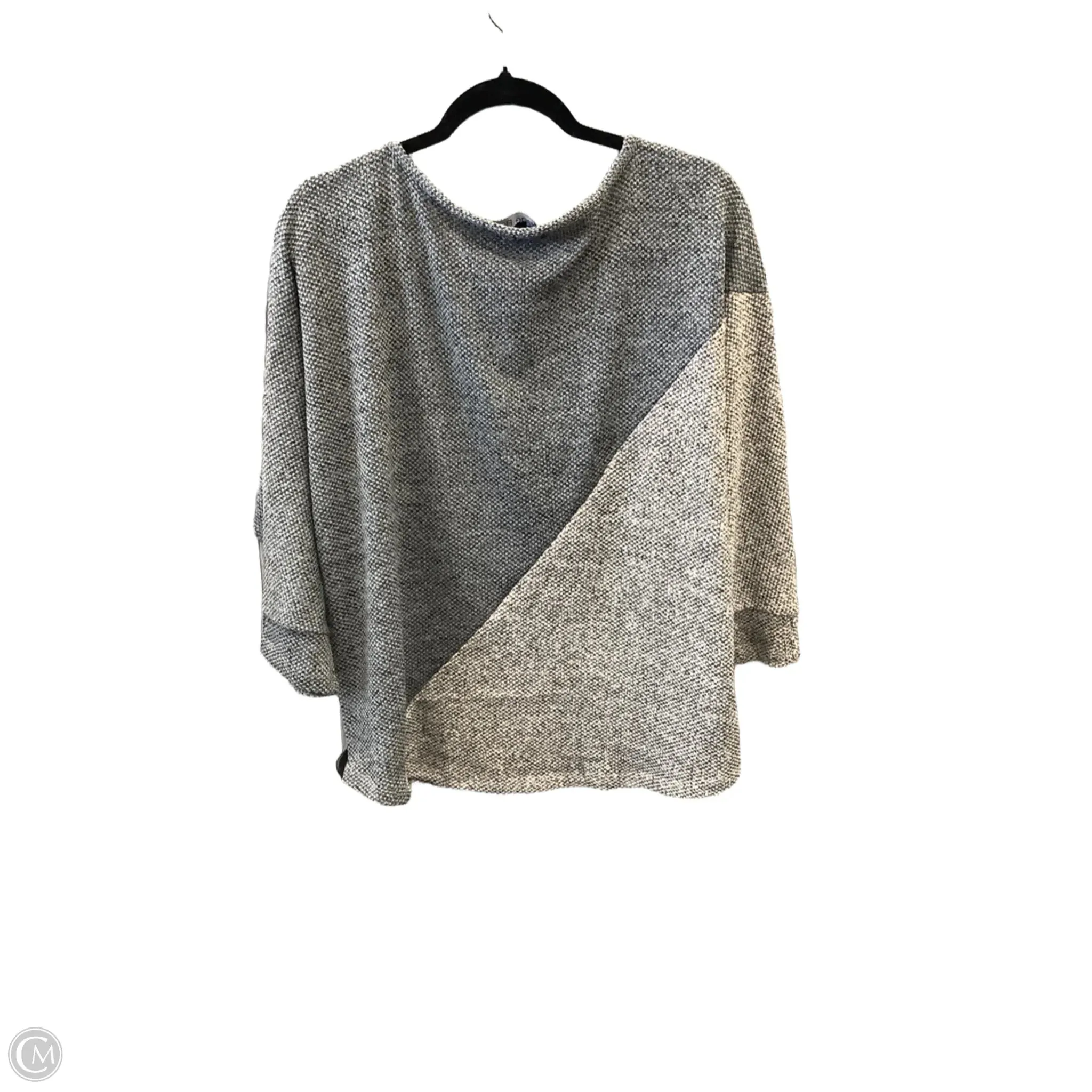 Top Long Sleeve By Clothes Mentor In Grey, Size: Xl