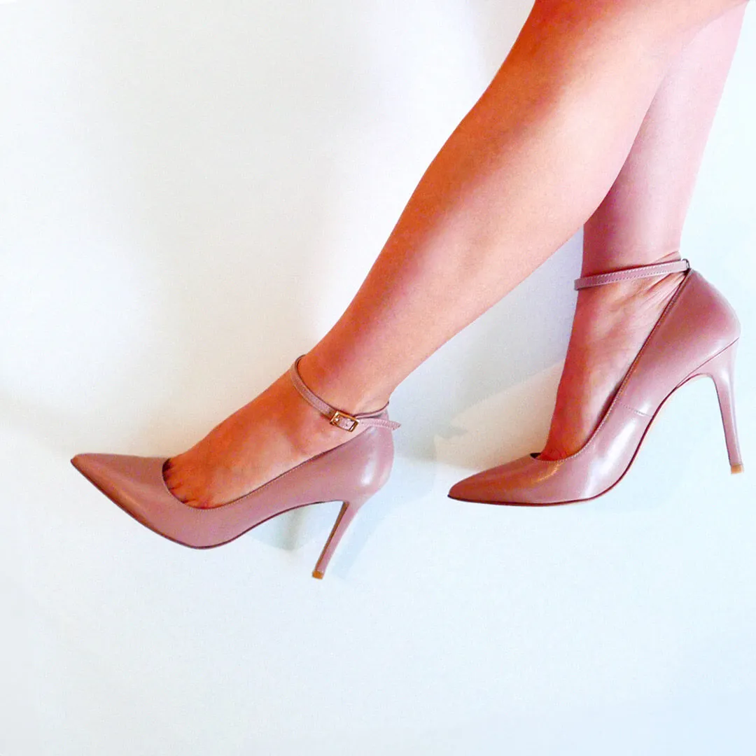 *UK size 13 - ROBIN BLACK PATENT- 9cm heels