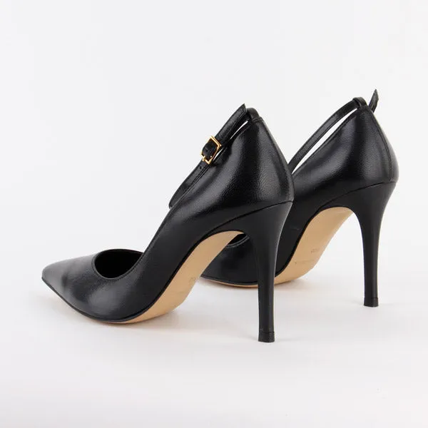*UK size 13 - ROBIN BLACK PATENT- 9cm heels