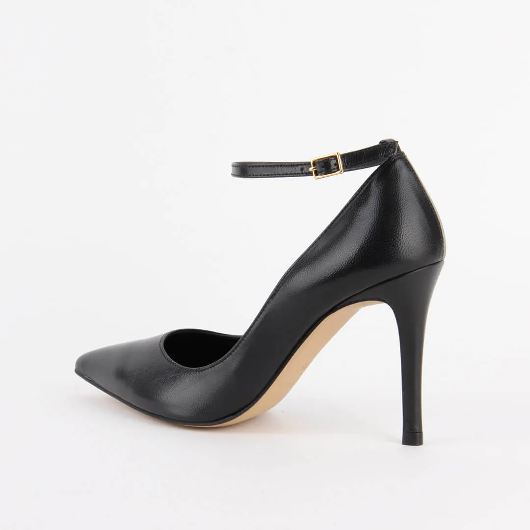 *UK size 13 - ROBIN BLACK PATENT- 9cm heels