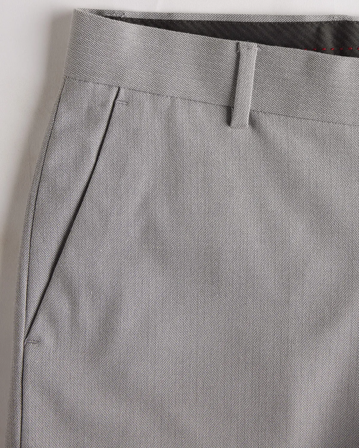 Valiant Herringbone Dress Pants - Grey