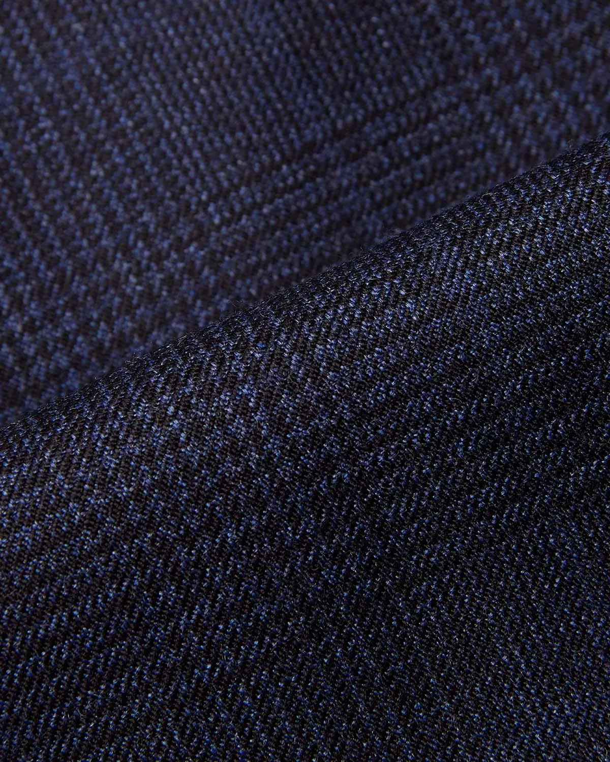 Veritas Merino Wool Checked Dress Pants - Blue
