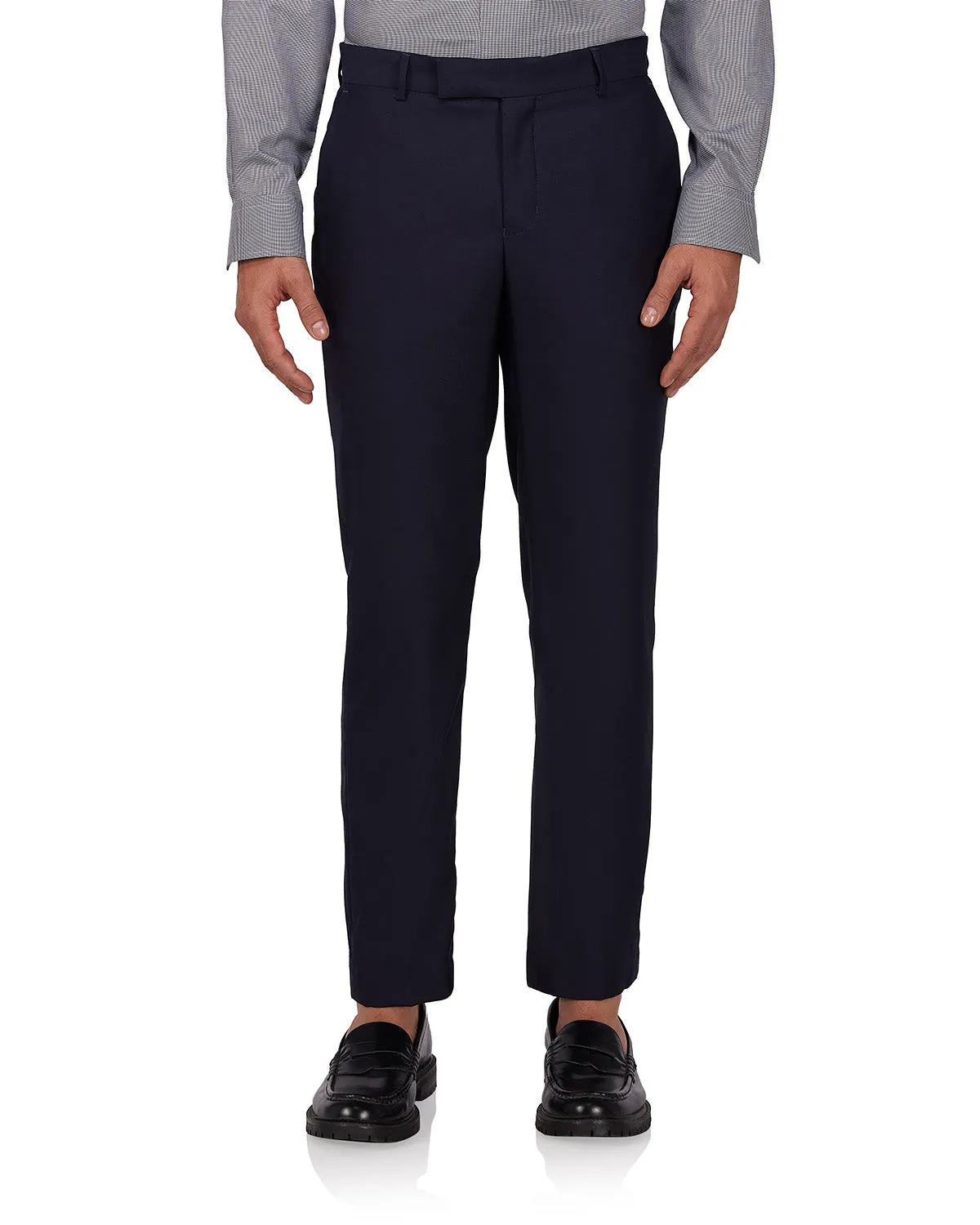 Veritas Merino Wool Dress Pants - Navy