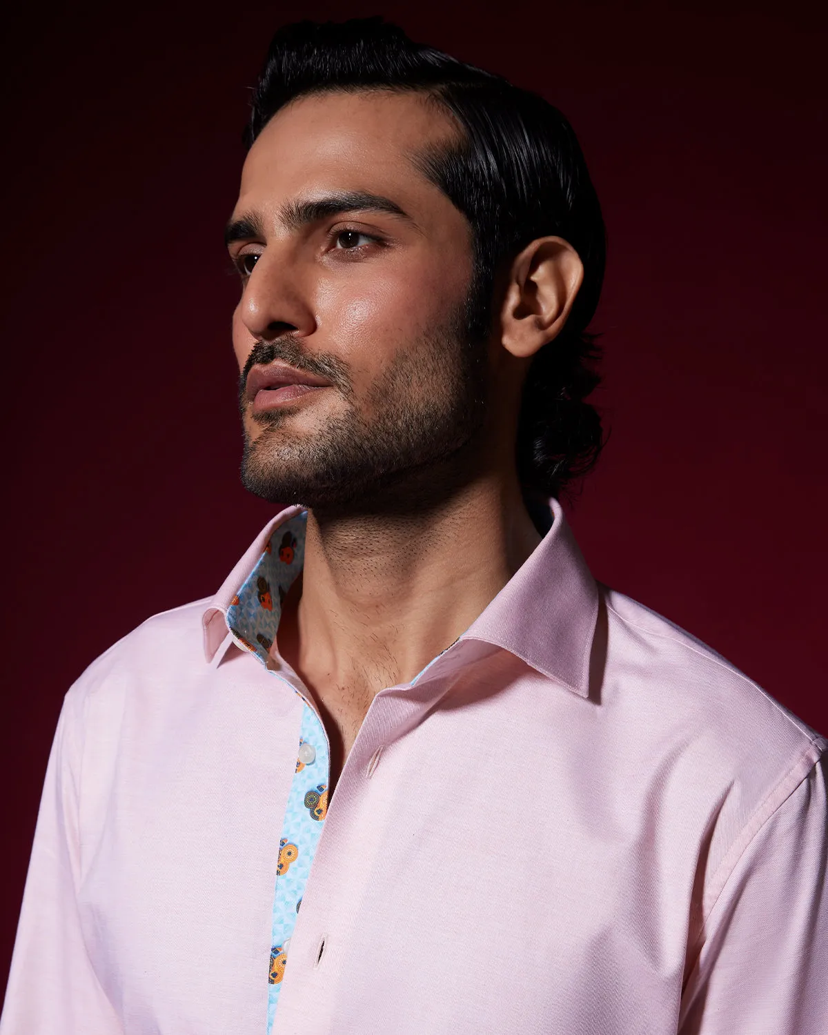 Veritas Slubby Twill Shirt - Peach