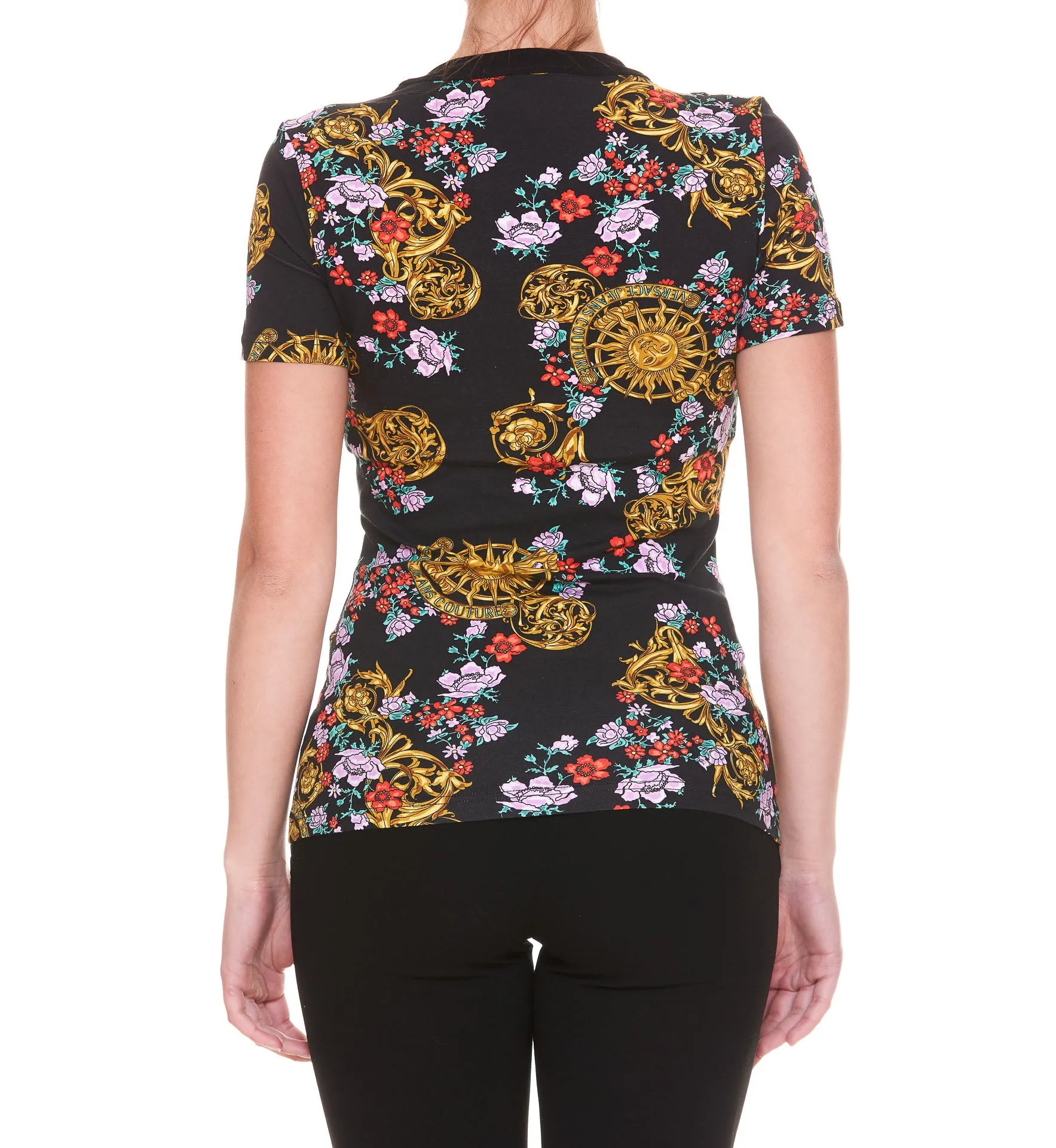 Versace Jeans Couture Baroque Printed Crewneck T-Shirt