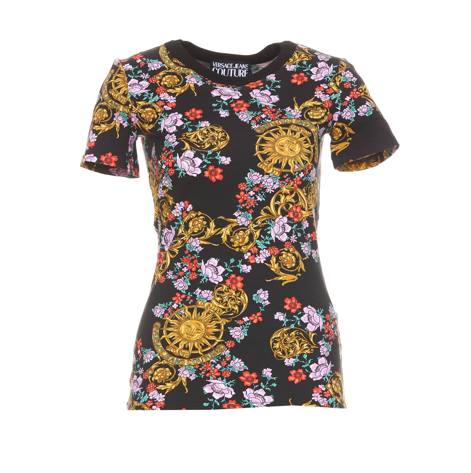 Versace Jeans Couture Baroque Printed Crewneck T-Shirt