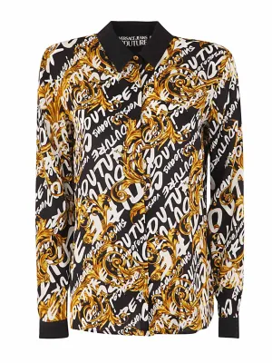 Versace Jeans Couture Graphic Printed Long-Sleeved Shirt