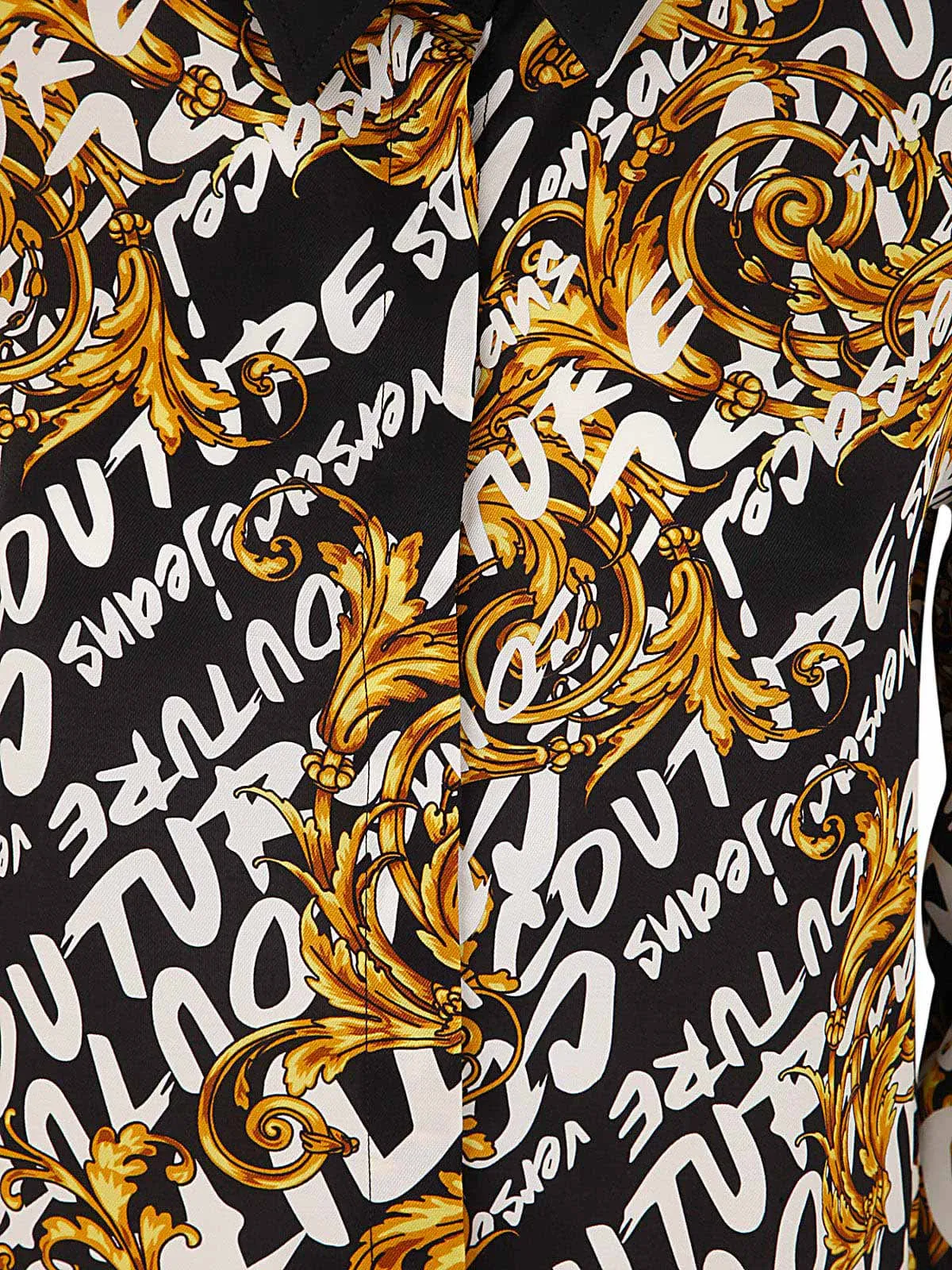 Versace Jeans Couture Graphic Printed Long-Sleeved Shirt