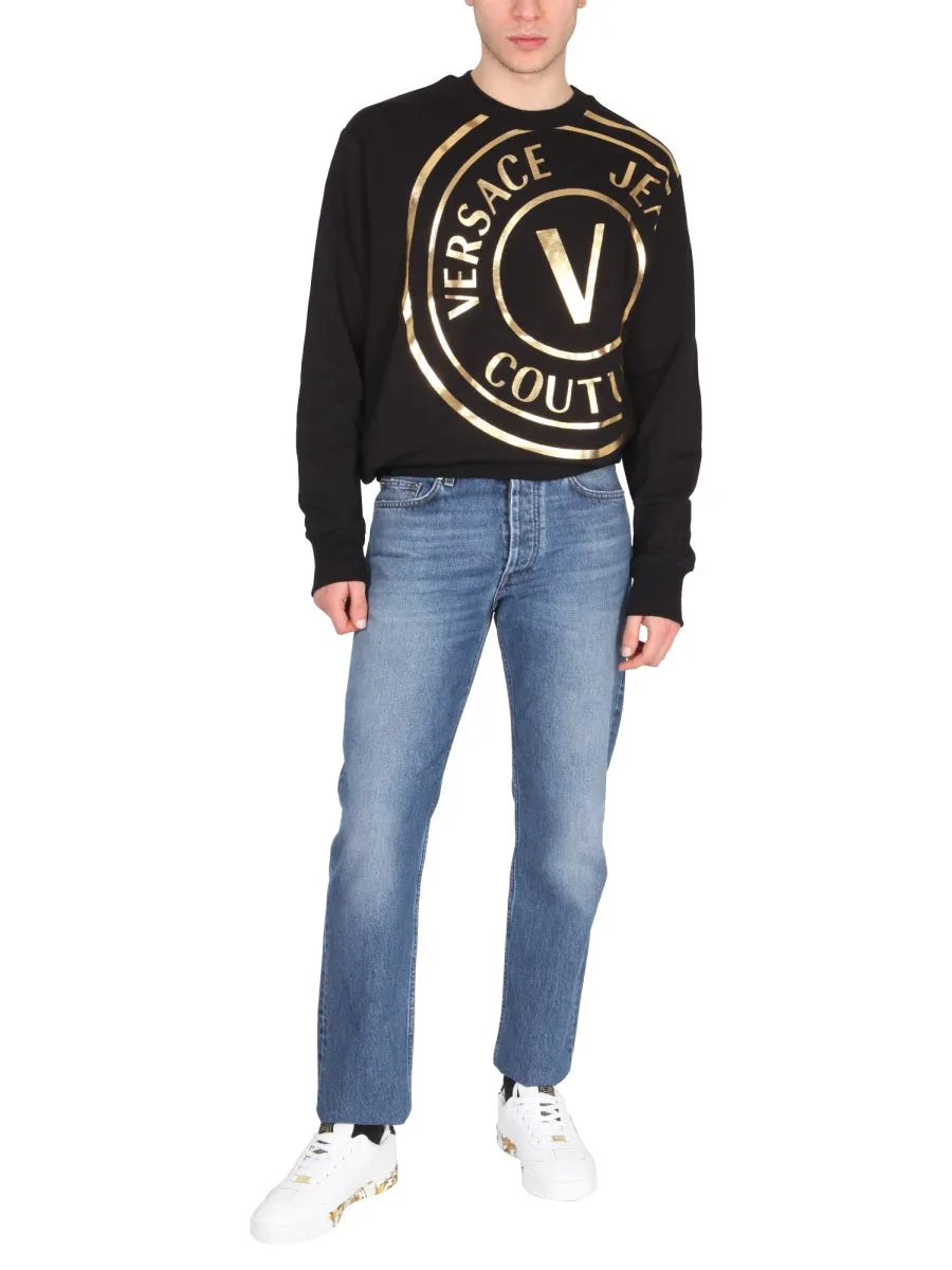 Versace Jeans Couture Logo Printed Crewneck Sweatshirt