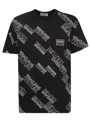 Versace Jeans Couture Logo Printed Crewneck T-Shirt