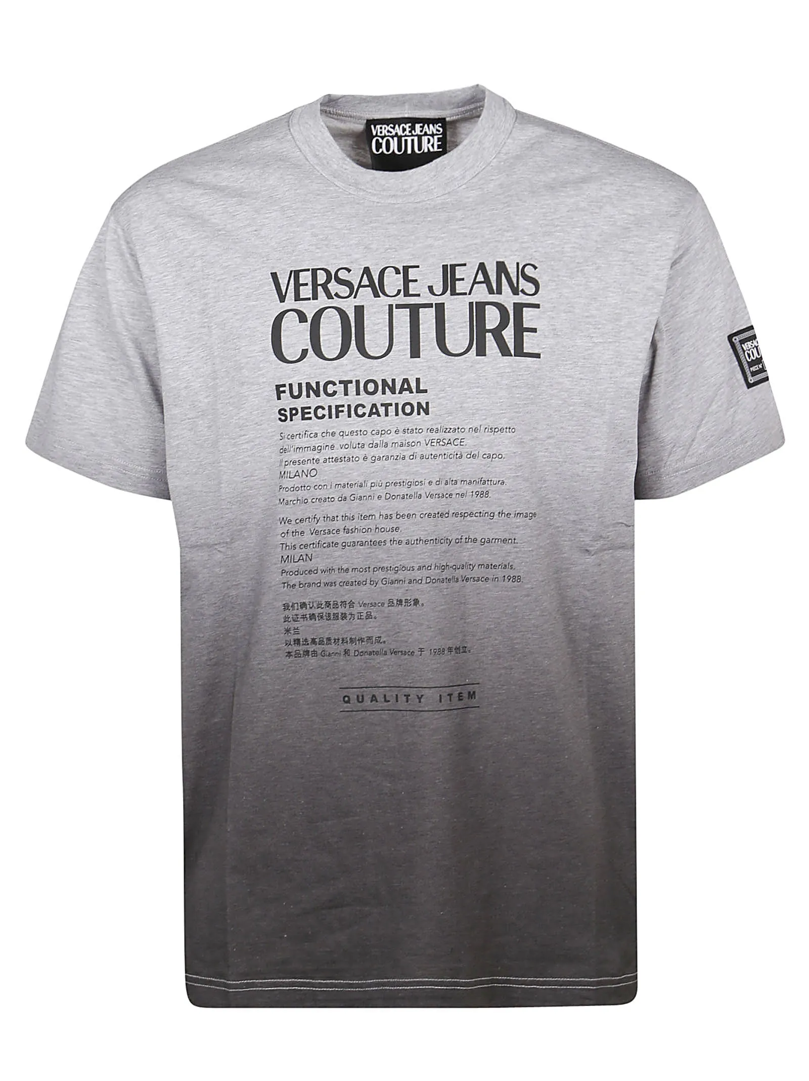 Versace Jeans Couture Logo Printed Crewneck T-Shirt