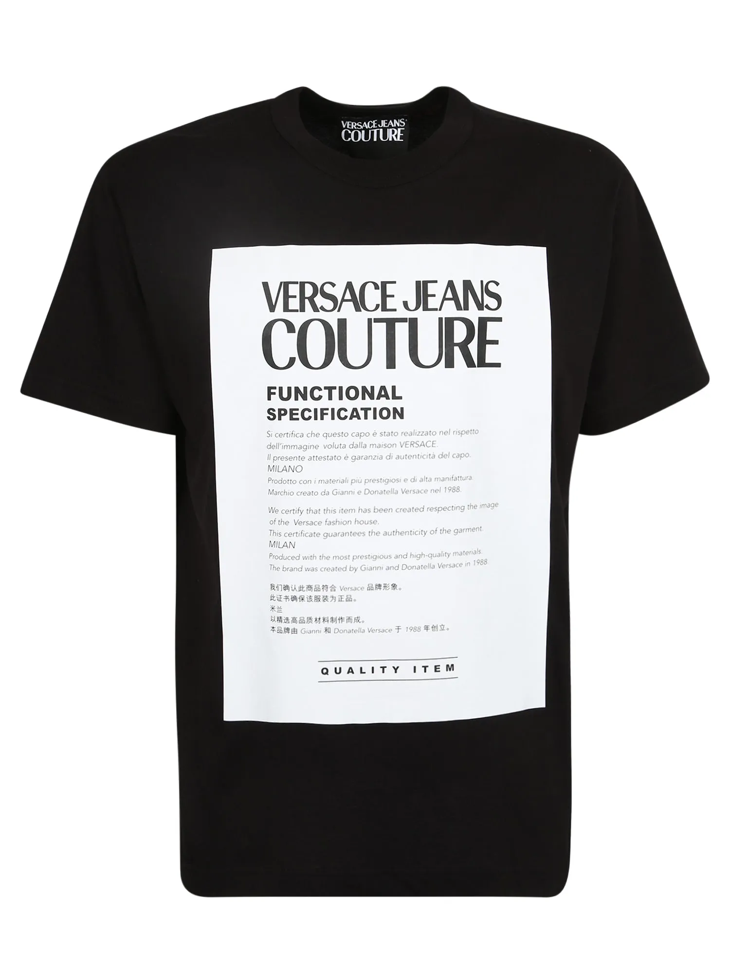 Versace Jeans Couture Logo Printed Crewneck T-Shirt