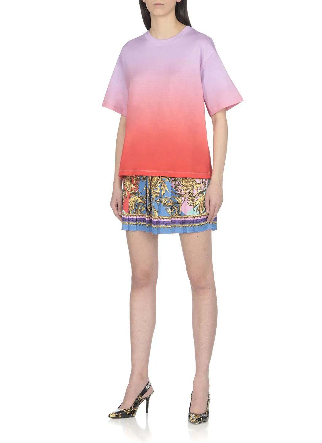 Versace Jeans Couture Logo Printed Crewneck T-Shirt