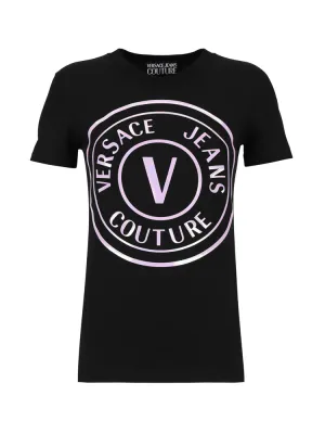 Versace Jeans Couture Logo Printed Crewneck T-Shirt