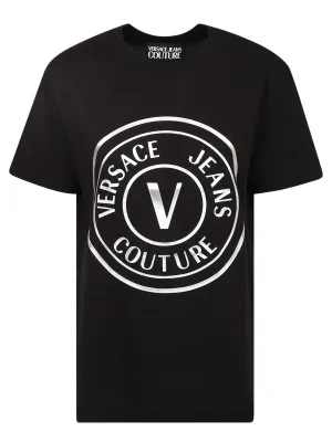 Versace Jeans Couture Logo Printed Crewneck T-Shirt