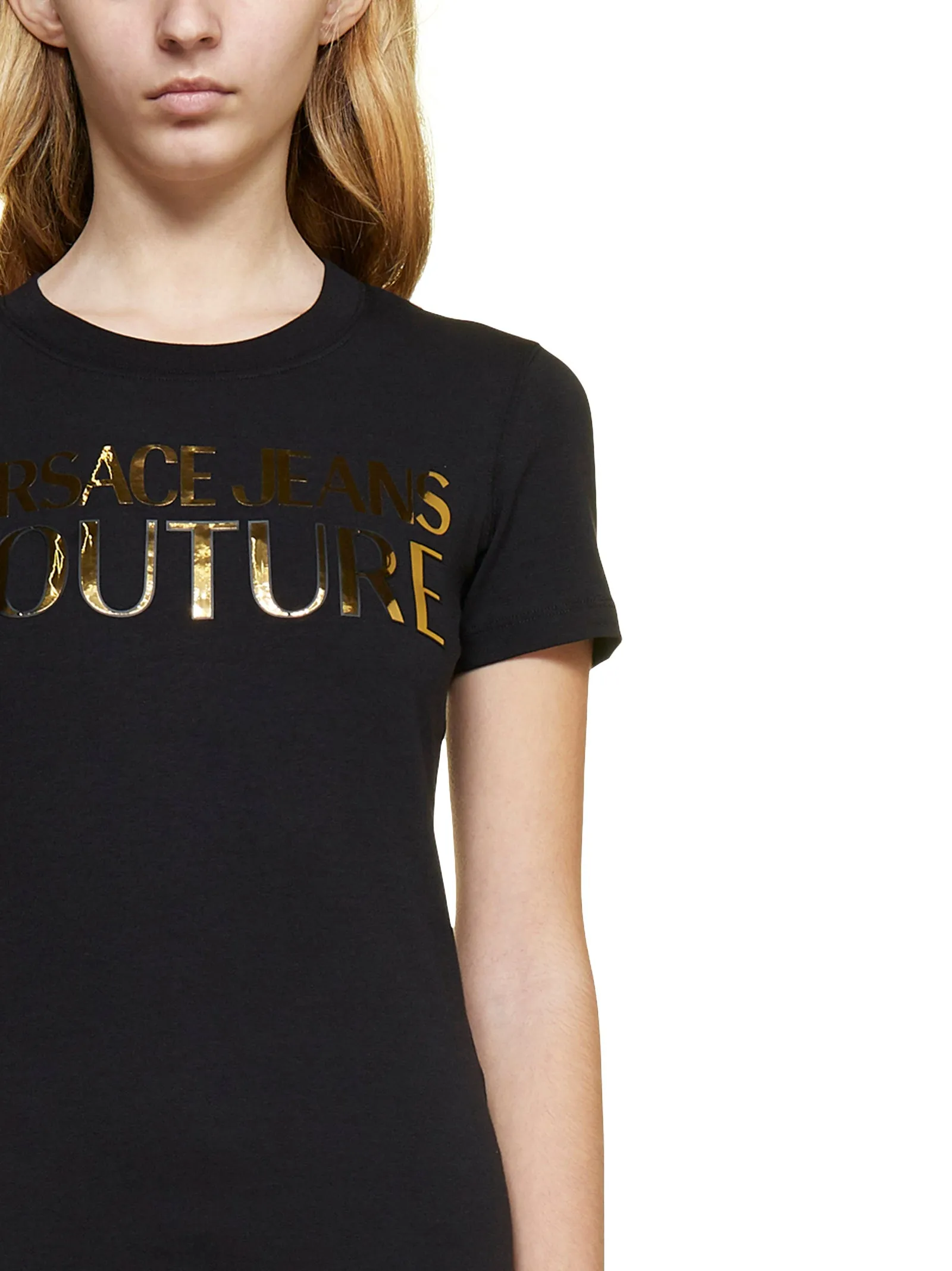 Versace Jeans Couture Logo Printed Crewneck T-Shirt
