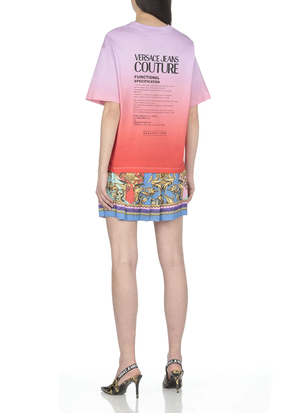 Versace Jeans Couture Logo Printed Crewneck T-Shirt