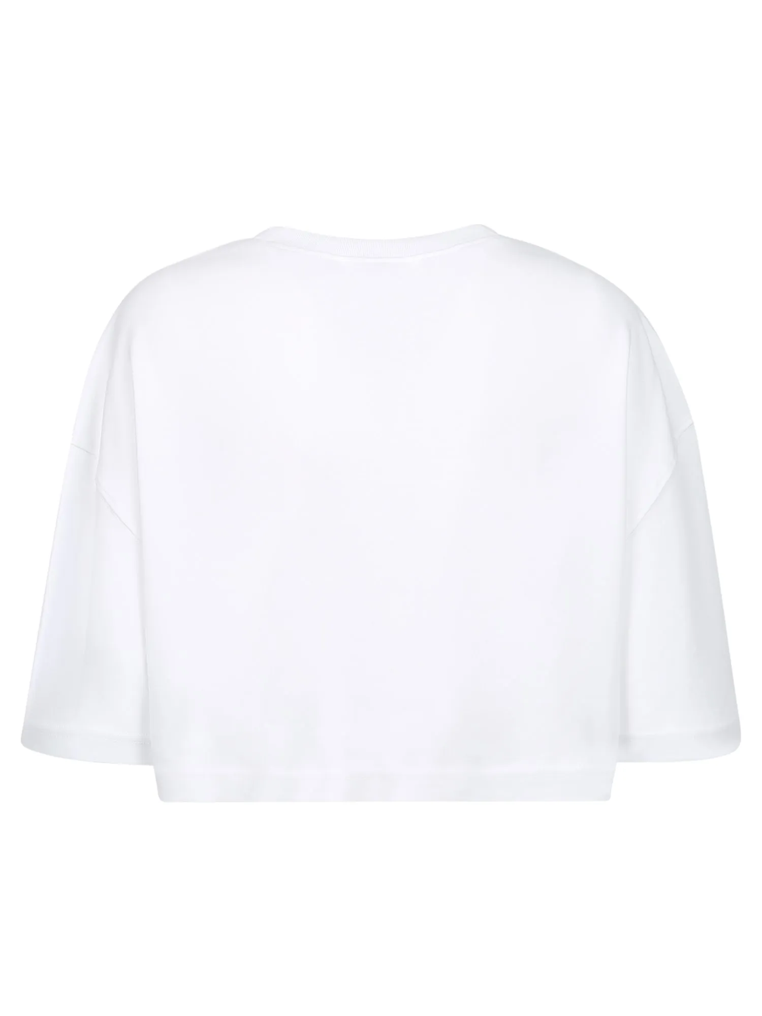 Versace Jeans Couture Logo Printed Cropped T-Shirt