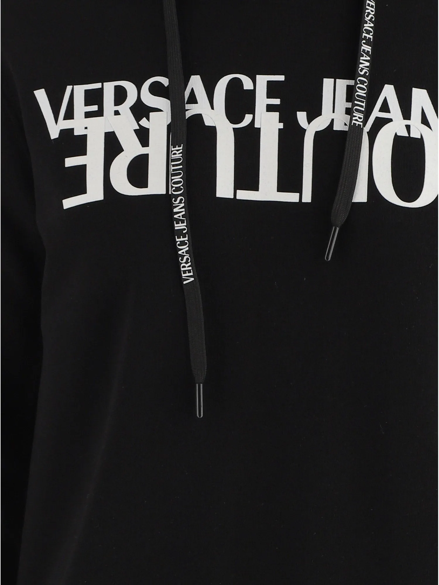 Versace Jeans Couture Logo Printed Drawstring Hoodie