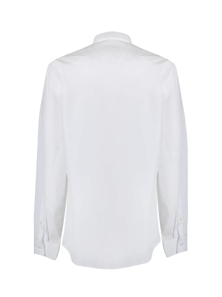 Versace Jeans Couture Logo Printed Long-Sleeved Shirt