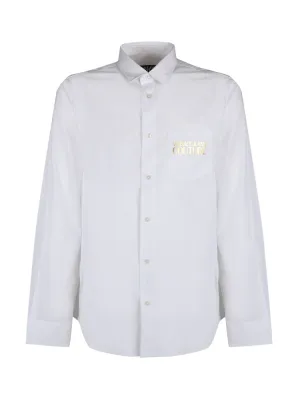 Versace Jeans Couture Logo Printed Long-Sleeved Shirt