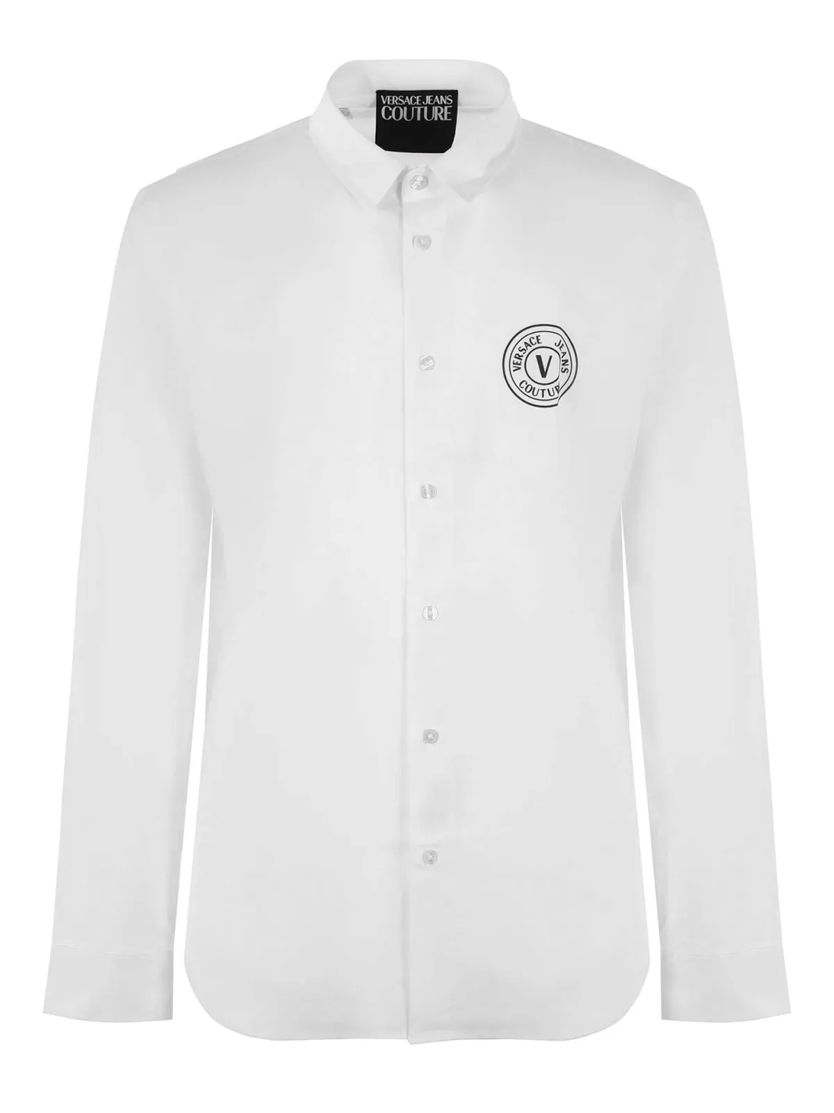 Versace Jeans Couture Logo Printed Long-Sleeved Shirt