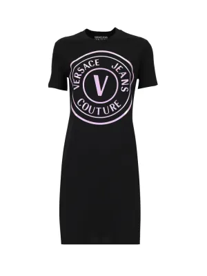 Versace Jeans Couture Logo Printed T-Shirt Dress
