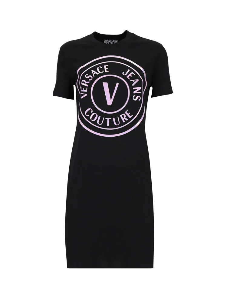 Versace Jeans Couture Logo Printed T-Shirt Dress