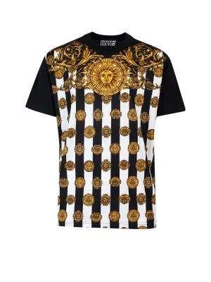Versace Jeans Couture Medusa Printed Crewneck T-Shirt