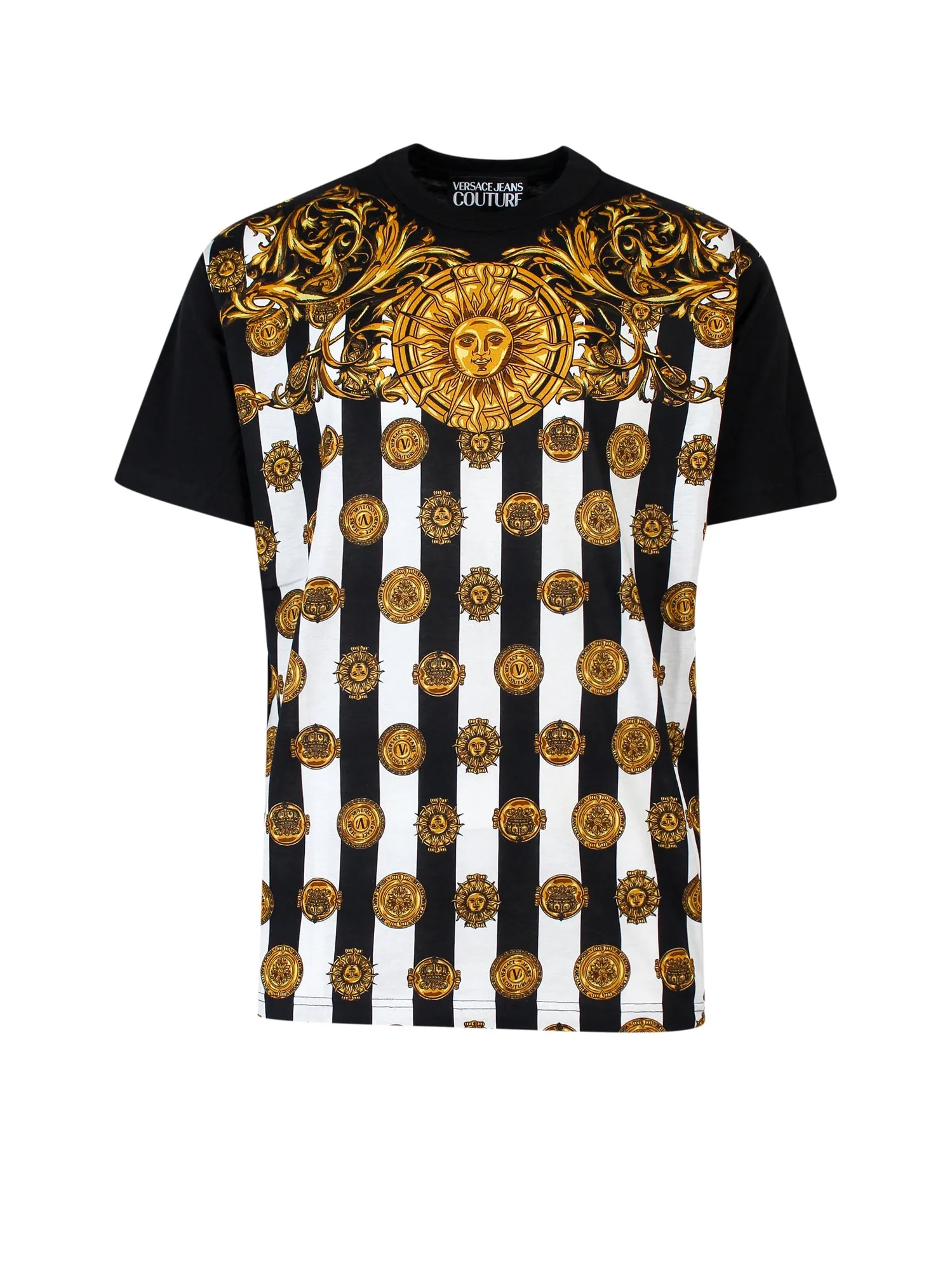 Versace Jeans Couture Medusa Printed Crewneck T-Shirt