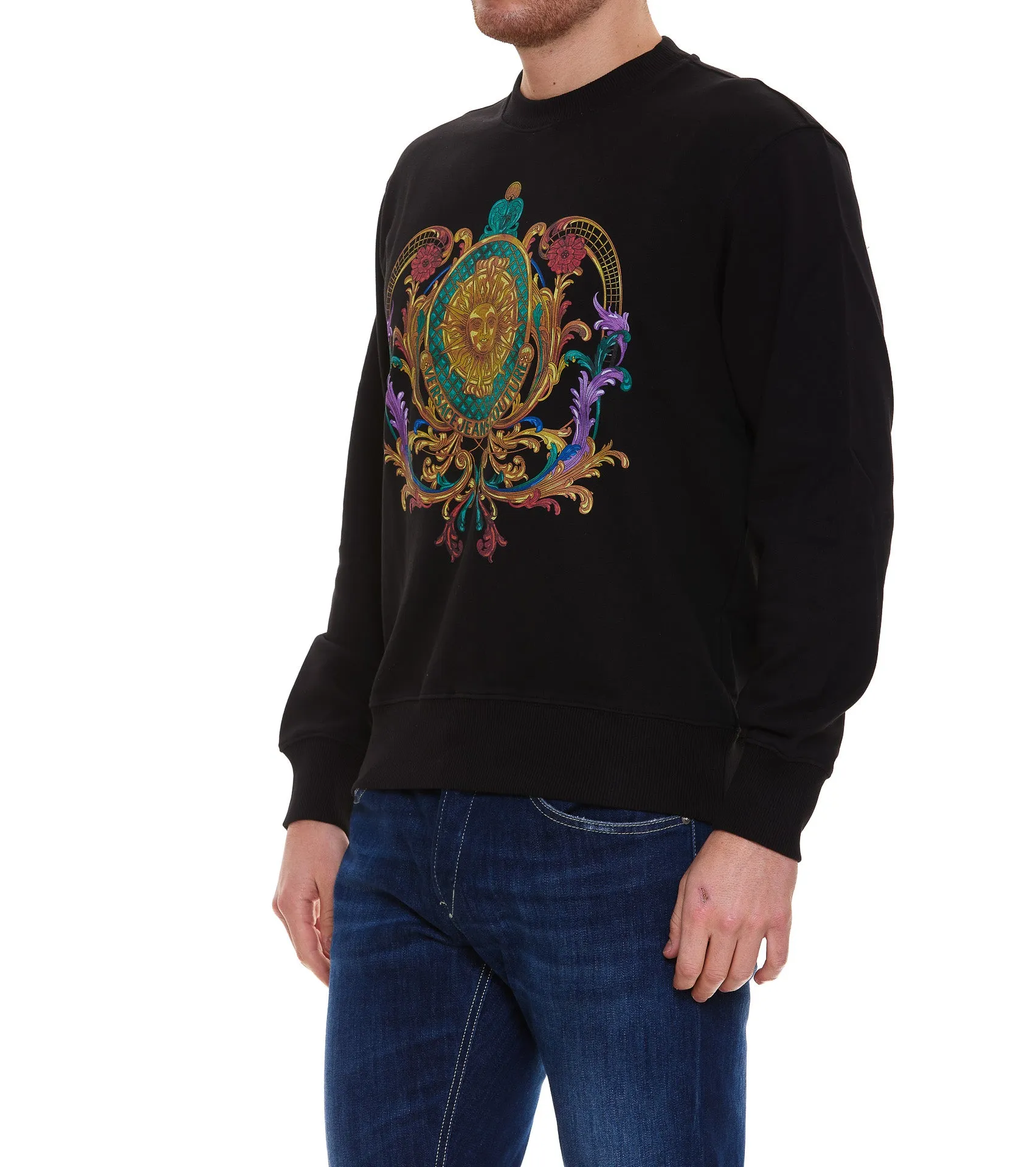 Versace Jeans Couture Printed Crewneck Sweatshirt