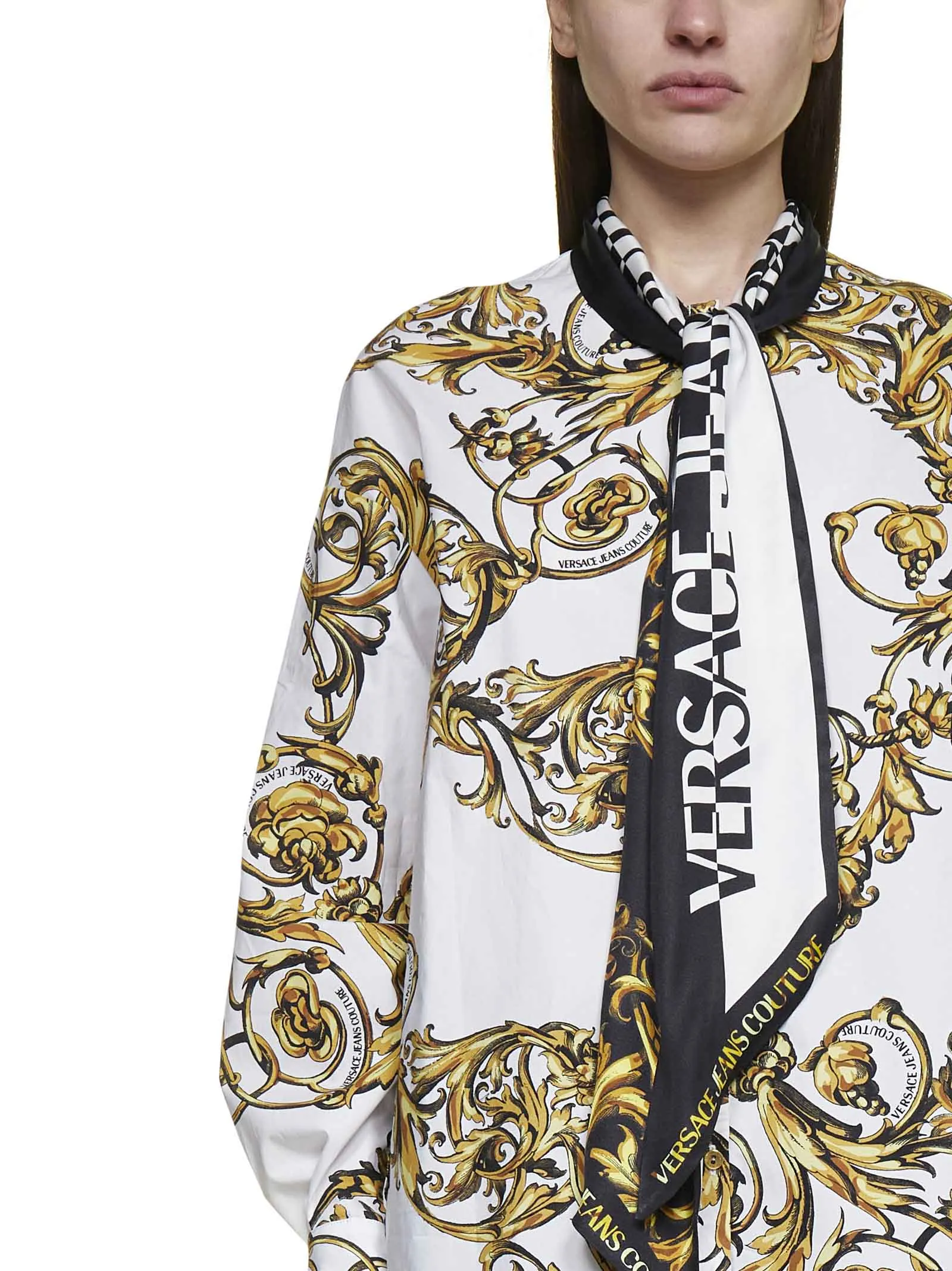 Versace Jeans Couture Regalia Baroque Printed Blouse