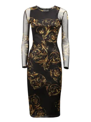 Versace Jeans Couture Regalia Baroque Printed Dress