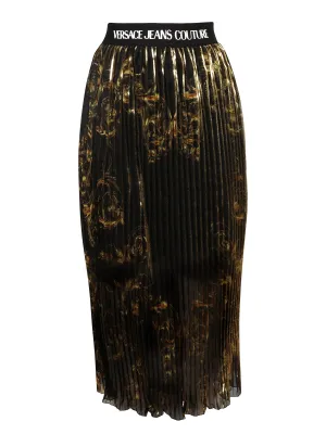Versace Jeans Couture Regalia Baroque Printed Pleated Skirt