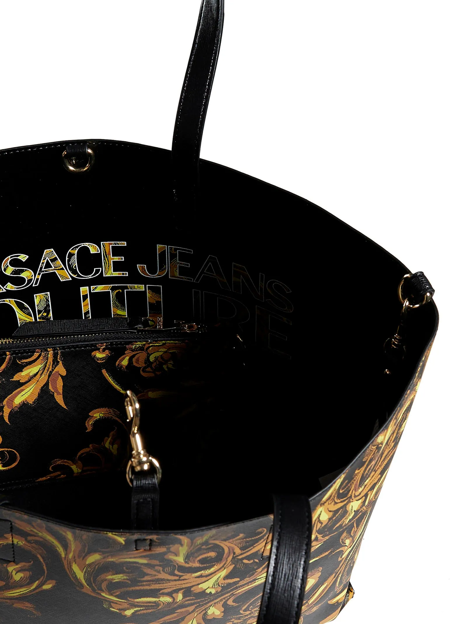 Versace Jeans Couture Regalia Baroque Printed Top Handle Bag