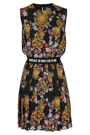 Versace Jeans Couture Sunflower Printed Mini Dress
