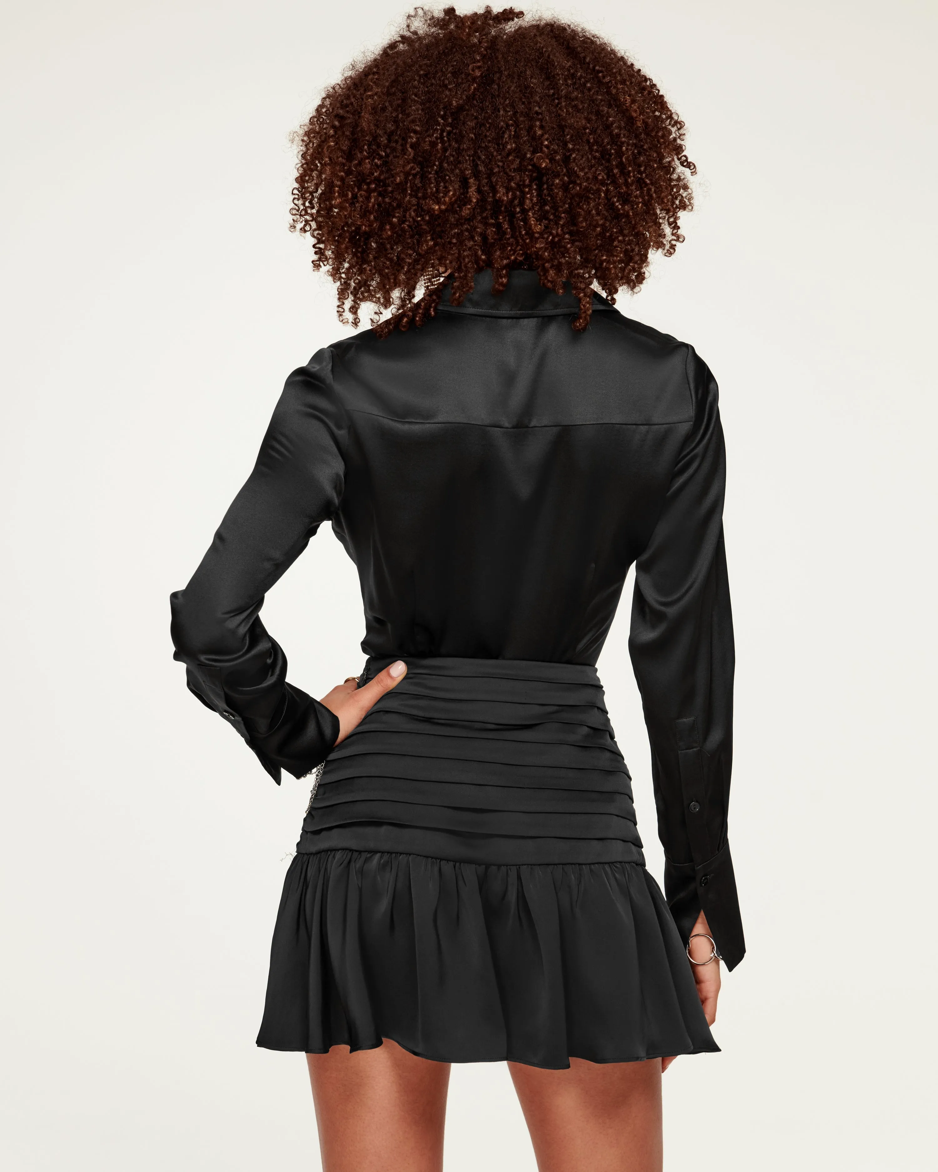 Victoria Silk Button Down Blouse