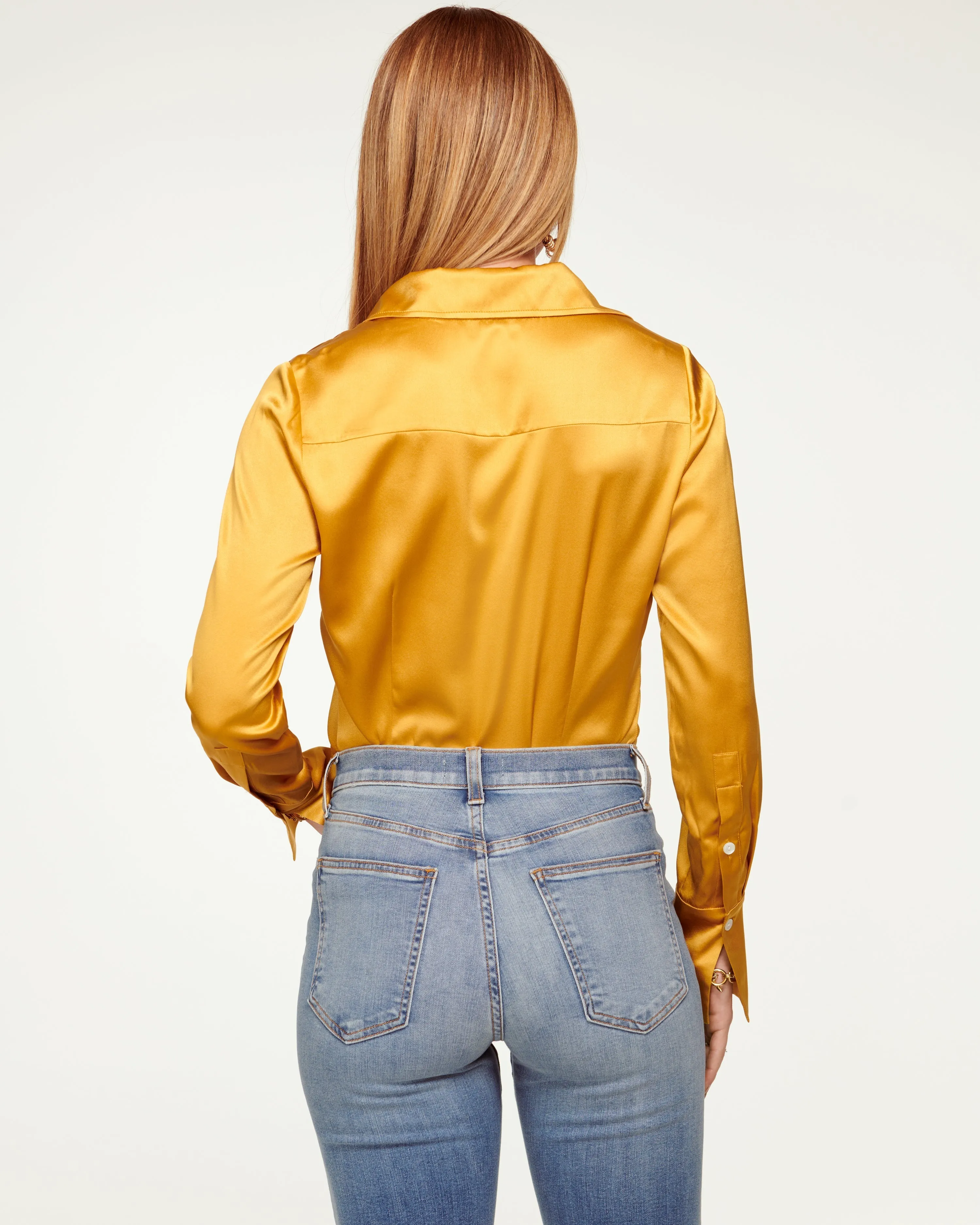 Victoria Silk Button Down Blouse