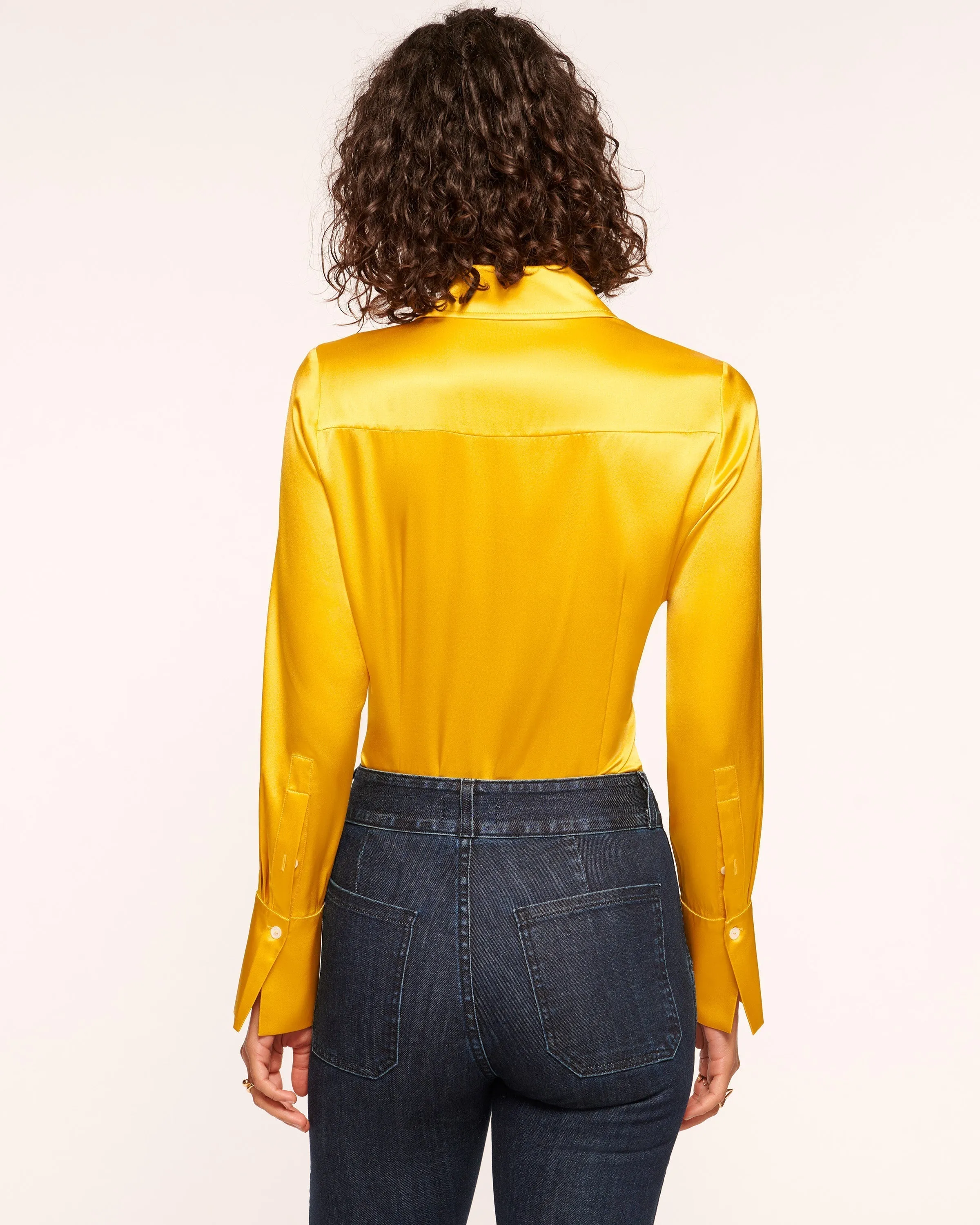 Victoria Silk Button Down Blouse