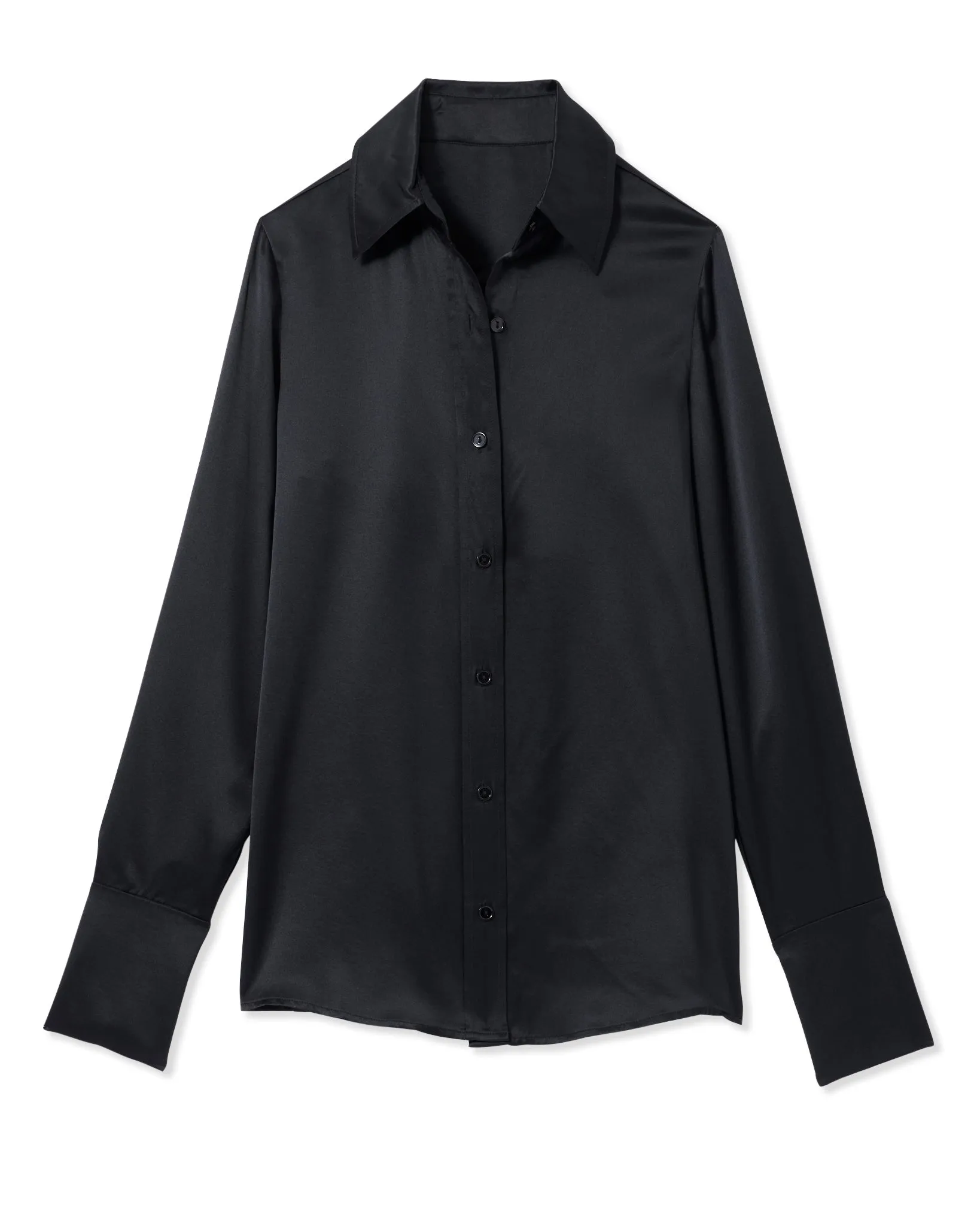 Victoria Silk Button Down Blouse
