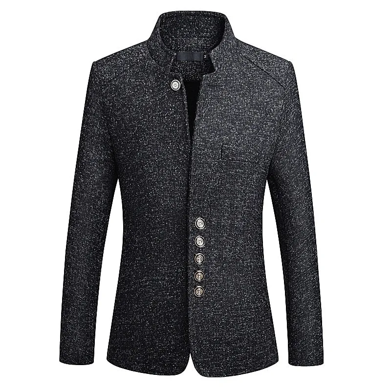 West Louis™ England Style Business Stand Collar Blazer